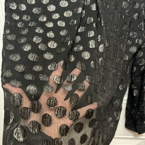 Jennifer Lopez faux tummy wrap Sheer Top XL - Picture 7 of 11